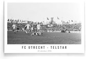 Walljar - FC Utrecht - Telstar '70 - Zwart wit poster.