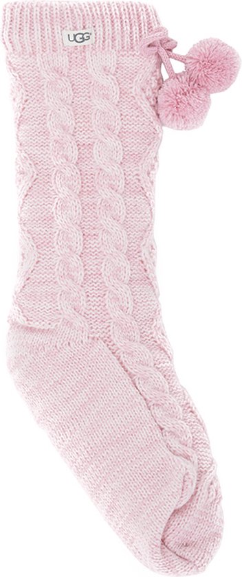 UGG Pom Pom Fleece Lined Dames Sokken - Roze - One Size - UGG