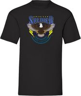 T-Shirt blue yellow Soldier - Black (XL)