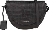 Burkely Croco Caia Crossover L Half Moon black