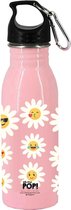 Oh My Pop! Drinkfles - Waterfles -Happy Flower