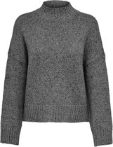 Only Trui Onltata L/s Pullover Cc Knt 15206676 Dark Grey Melange/w. Multi C Dames Maat - XS