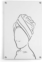 Walljar - Turban - Muurdecoratie - Plexiglas schilderij