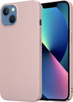 Shieldcase geschikt voor Apple iPhone 13 ultra thin case - roze - Dun hoesje - Ultra dunne case - Backcover hoesje - Shockproof dun hoesje iPhone