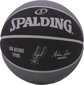 Spalding NBA Team San Antanio 83512Z, Unisex, Zwart, basketbal, maat: 7