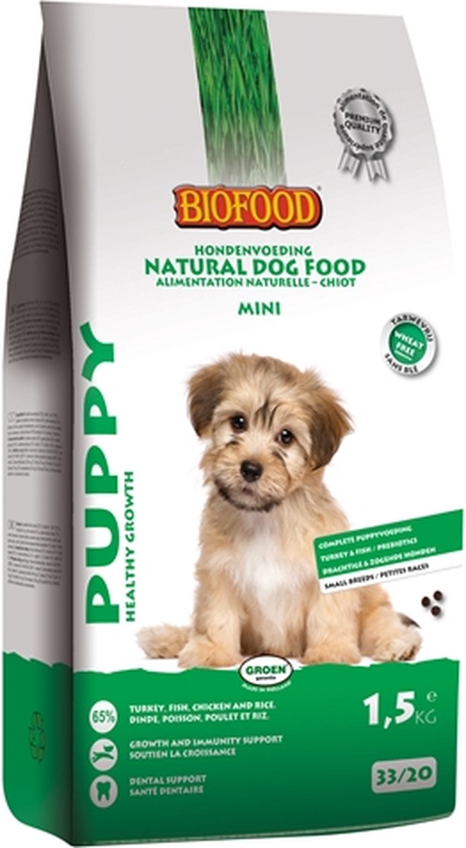 Biofood puppy small breed - 1,5 kg - 1 stuks