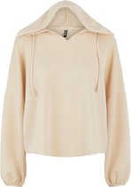 Pieces Trui Pcrise V-neck Hoodie Lw 17117598 Buttercream Dames Maat - M