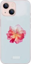 6F hoesje - geschikt voor iPhone 13 Mini -  Transparant TPU Case - Rouge Floweret #ffffff