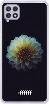 6F hoesje - geschikt voor Samsung Galaxy A22 4G -  Transparant TPU Case - Just a Perfect Flower #ffffff