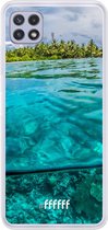 6F hoesje - geschikt voor Samsung Galaxy A22 4G -  Transparant TPU Case - Beautiful Maldives #ffffff