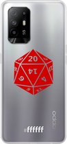 6F hoesje - geschikt voor OPPO A94 5G -  Transparant TPU Case - D20 - Transparant #ffffff