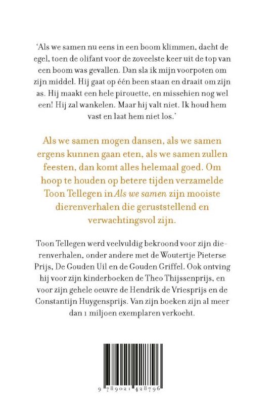 Als we samen, Toon Tellegen 9789021428796 Boeken Als we samen, Toon Tellegen 9789021428796 Boeken
