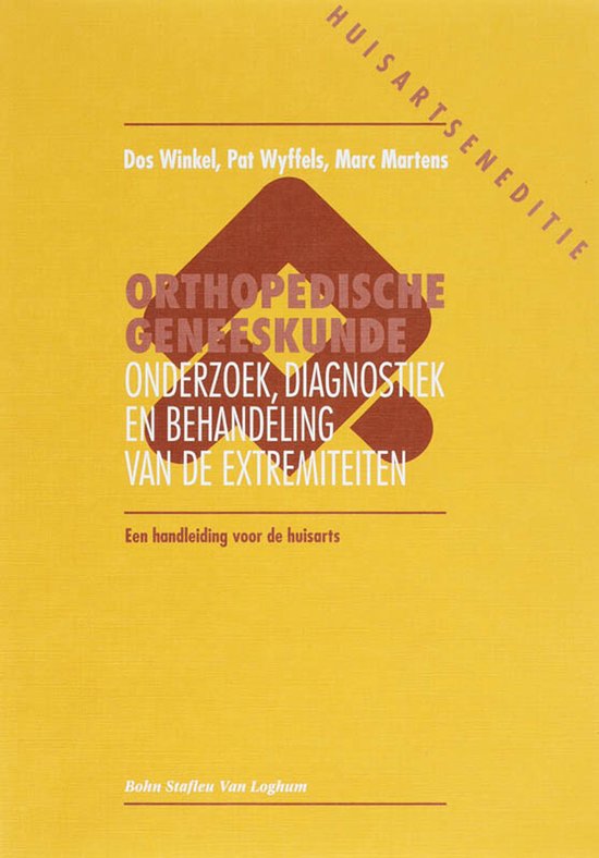 Orthopedische geneeskunde Huisartsen editie - cover