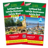 F&B Letland West en Oost 2-kaartenset