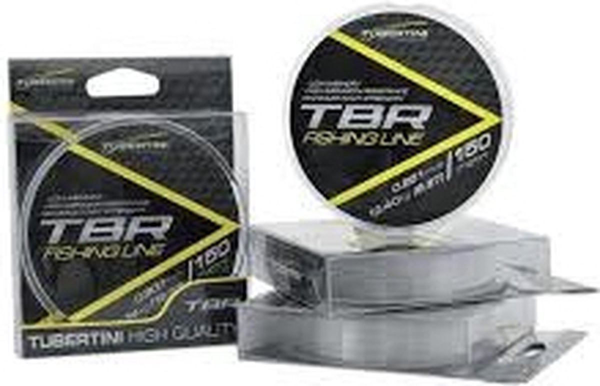 Tubertini TBR Fishing Line 150m – Soepele Monofilament Lijn voor Nauwkeurige Worpen - Maat : 0.128mm