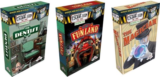 Afbeelding van het spel Uitbreidingsbundel - 3 Stuks - Escape Room - The Dentist & Funland & The Magician