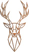 Cortenstaal wanddecoratie Deer 1.0 - Kleur: Roestkleur | x 33.5 cm