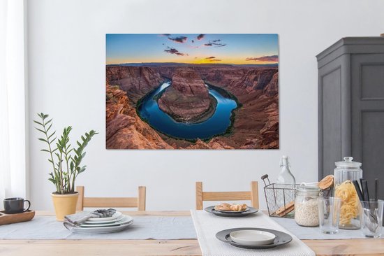Horseshoe Bend America Canvas 120x80 cm - Tirage photo sur toile (Décoration murale salon / chambre)