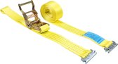 Spanband 50 mm 2 ton 5M Geel met Sleufgatfitting