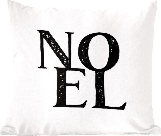 Sierkussens - Kussentjes Woonkamer - 60x60 cm - Kerst - Quotes - Noel - Spreuken - Kerstversiering - Kerstdecoratie voor binnen - Woonkamer