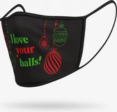 Duopack: Love balls wasbare mondmasker - M / Stoffen mondkapjes met print / Wasbare Mondkapjes / Mondkapjes / Uitwasbaar / Herbruikbare Mondkapjes / Herbruikbaar / Ov geschikt / Mondmaskers