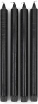 Riviera Maison Dinerkaarsen - Dinner Candles Eco - Zwart - 4 Stuks - 28 cm