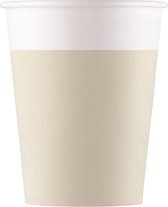 Procos Bekers 200 Ml 8 Cm Karton Beige/wit 8 Stuks