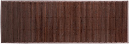 bamboe badmat - antislip - vochtresistent - badkamer - keuken of hal - 61 x 182 cm - donkerbruin