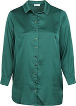 Promiss - Female - Tunique unie au toucher satin  - Emerald groen