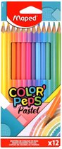 Maped Color Peps Pastel Kleurpotloden 12 Stuks