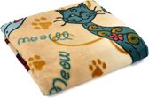 Nayeco Fleece Blanket Chic Cat  | 100