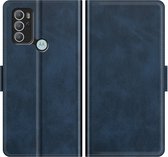 Deluxe Book Case - Motorola Moto G60s Hoesje - Blauw
