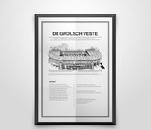 De Grolsch Veste poster | wanddecoratie FC Twente  | 21 x 30 cm