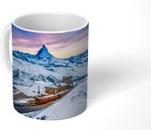 Mok - Koffiemok - Alpen - Sneeuw - Trein - Mokken - 350 ML - Beker - Koffiemokken - Theemok