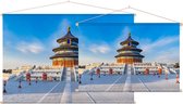 Tempel van de Hemel ten zuiden van de stad Beijing - Foto op Textielposter - 120 x 80 cm