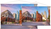 Het verlaten centrum van Toronto in Ontario bij twilight  - Foto op Textielposter - 60 x 40 cm