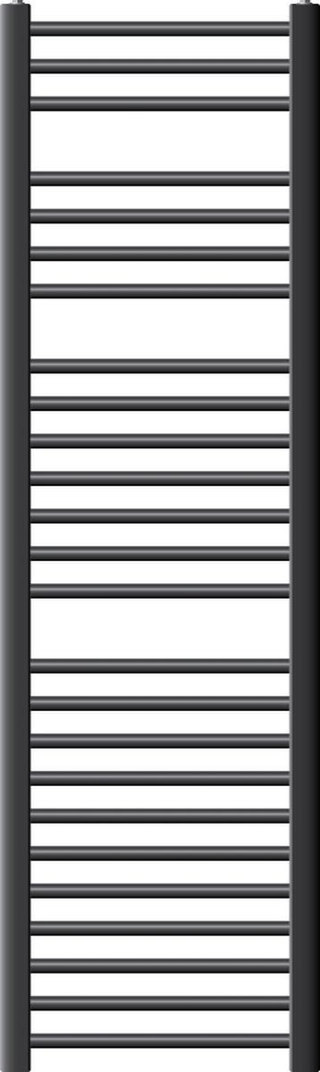Badkamerradiator Sahara 400x1500 mm antraciet recht met zijaansluiting