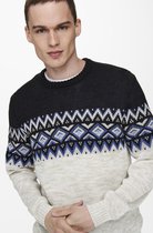 Only & Sons Trui Onsnew Ludvig Crew Knit 22020826 Dark Navy Mannen Maat - XXL