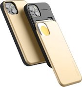 Telefoonhoesje geschikt voor Apple iPhone 13 Pro - Mercury Sky Slide Bumper Case - Goud