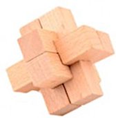 puzzel hersenkraker 4,5 cm hout blank (G)