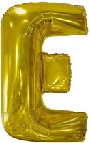 letterballon E folie 86 cm goud