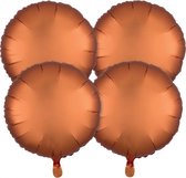 folieballonnen 43 cm oranje 4 stuks