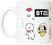 mok BT21 junior 300 ml keramiek wit