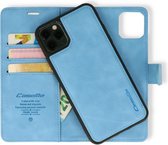 Bookcase hoesje pour iPhone 13 - CaseMe - Bleu clair uni - Simili cuir