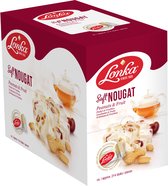 Lonka Soft Nougat Peanuts Fruit snoep voordeelverpakking - pinda vrucht - lekkernij bij koffie en thee - 214 per stuk verpakte nougat blokjes à 2,57 kg snoepgoed