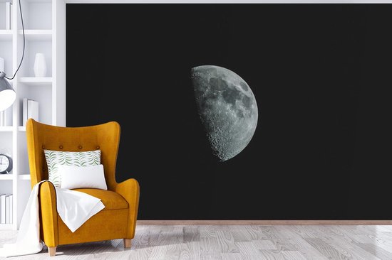 Papier peint - Papier Papier peint photo Nuit - Lune - Zwart - Largeur 360 cm x Hauteur 240 cm