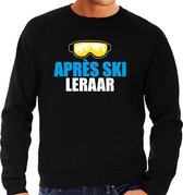 Apres ski trui Apres ski leraar zwart  heren - Wintersport sweater - Foute apres ski outfit/ kleding/ verkleedkleding M