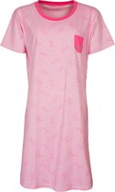 Irresistible Dames Nachthemd - Slaapkleed - Roze - Maat L