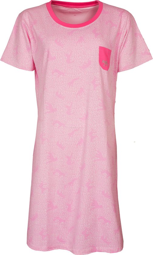 Irrésistible Chemise de Nuit pour Femme Robe de Nuit Rose IRNGD1904A Tailles: L
