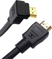 WL4 HDMI kabel 1,8 meter haakse connector High-speed met 100% koperen kern, goud vergulde afgeschermde connectors en Ethernet 1.4